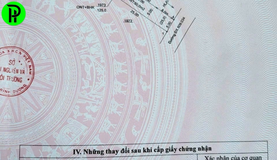 Bán đất phú an bến cát , 1/dt744 thông qua dt748 