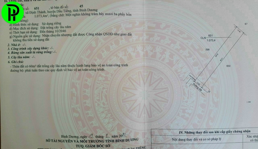 Định Thành ngay cầu số 2 huyện dầu tiếng 