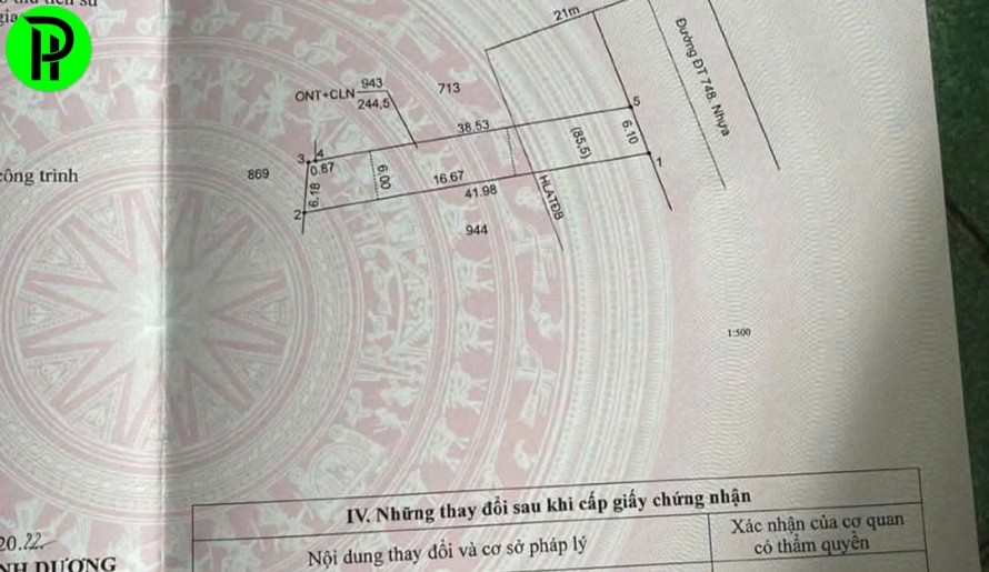  Mặt tiền DT748 xã thanh an, TP.HCM(xã an lập củ)