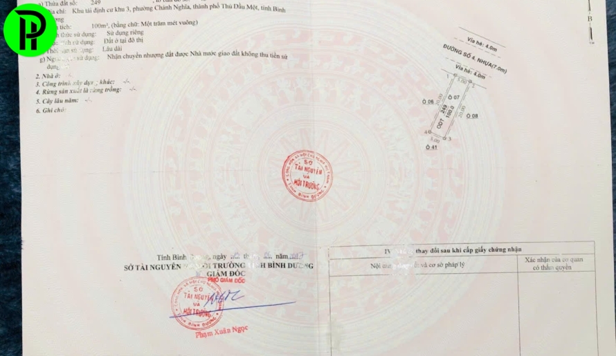 Bán đất đướng số 4 kdc chánh nghĩa BD-TPHCM