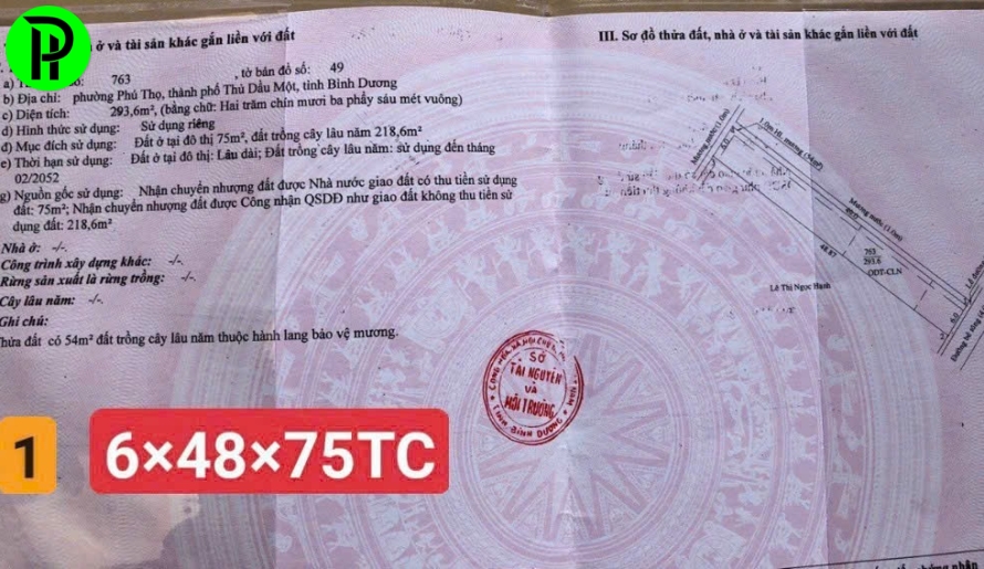 Bán 5 nền phú thọ Thù dầu một bình dương, tphcm